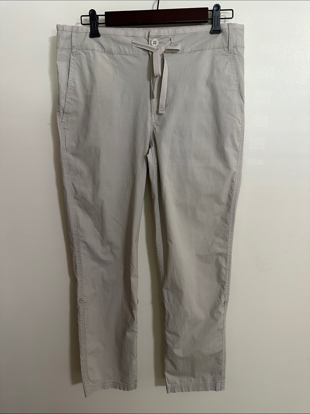 Eddie Bauer Light Beige Drawstring Chinos